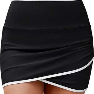 Swim Skirt High Waisted Bikini Bottom